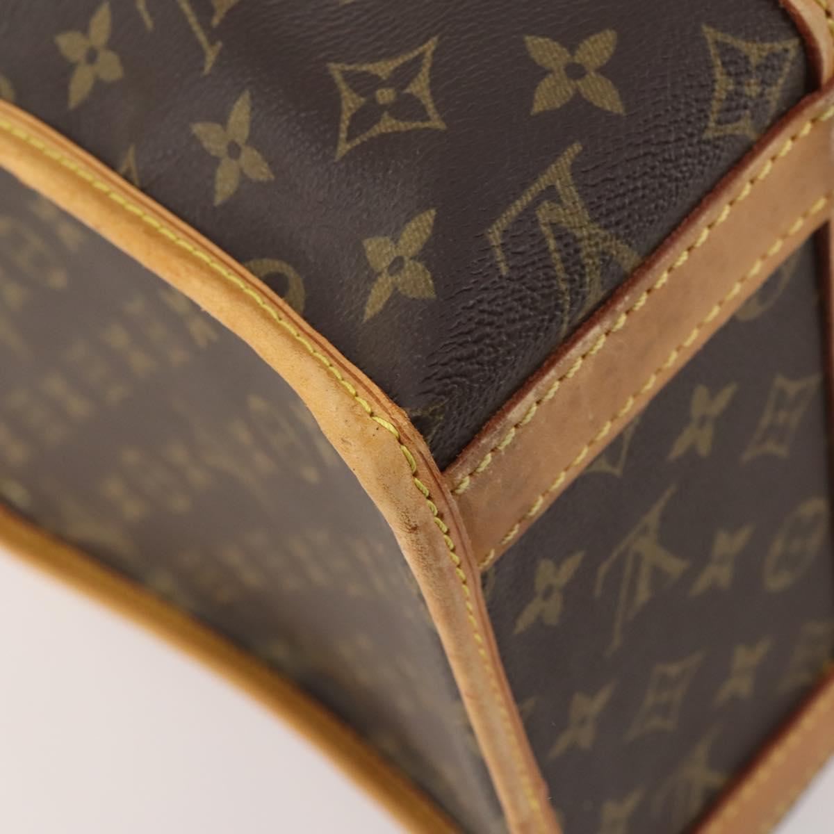 LOUIS VUITTON Monogram Sac Shan 40 Pet Carry M42024 LV Auth BA10990