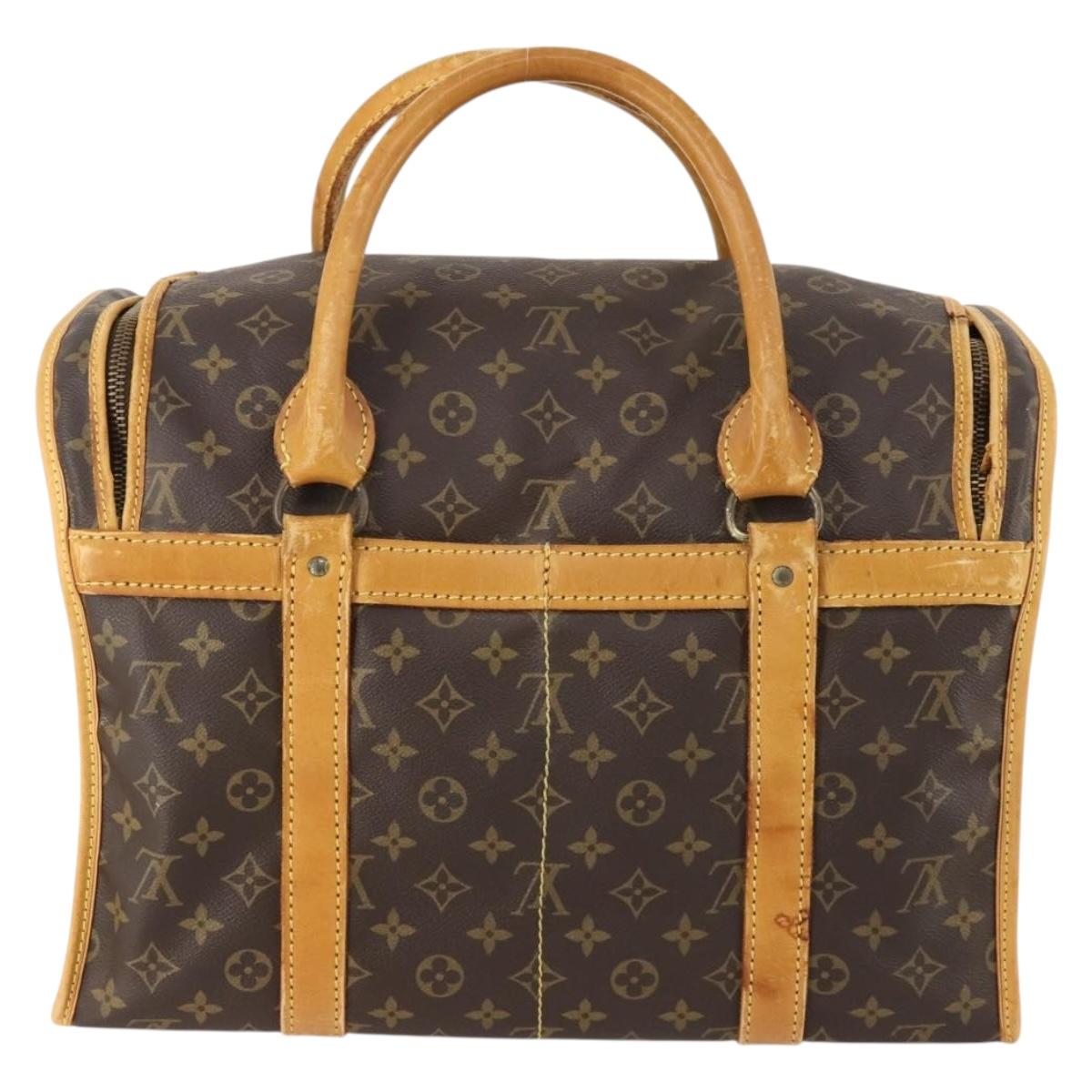 LOUIS VUITTON Monogram Sac Shan 40 Pet Carry M42024 LV Auth BA10990