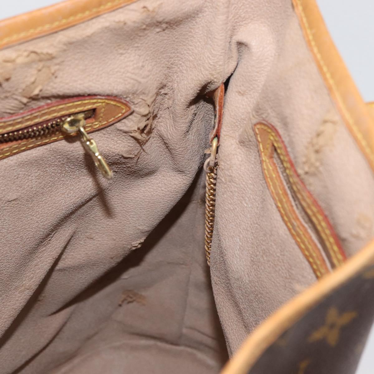 LOUIS VUITTON Monogram Bucket GM Shoulder Bag M42236 LV Auth BA10992