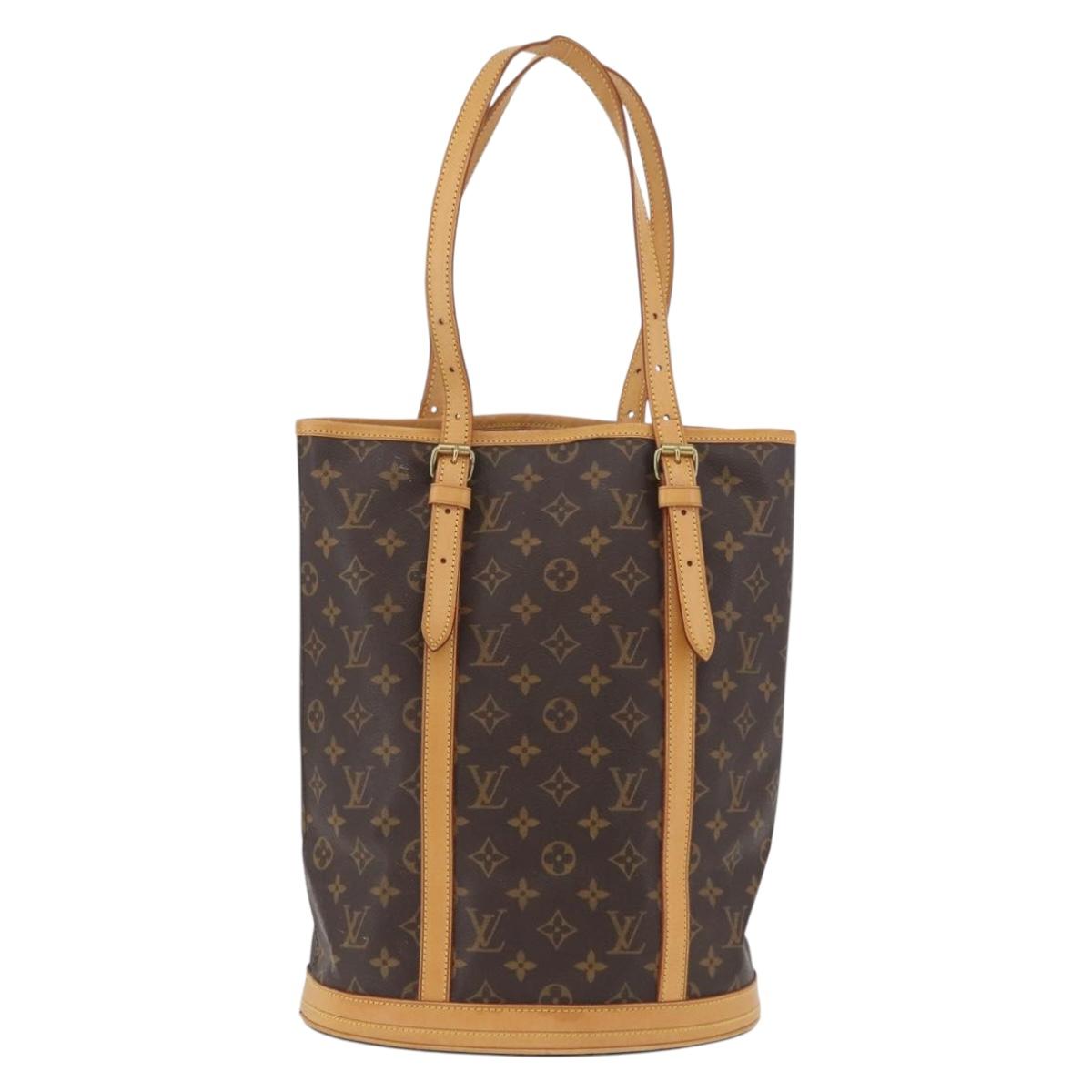 LOUIS VUITTON Monogram Bucket GM Shoulder Bag M42236 LV Auth BA10992
