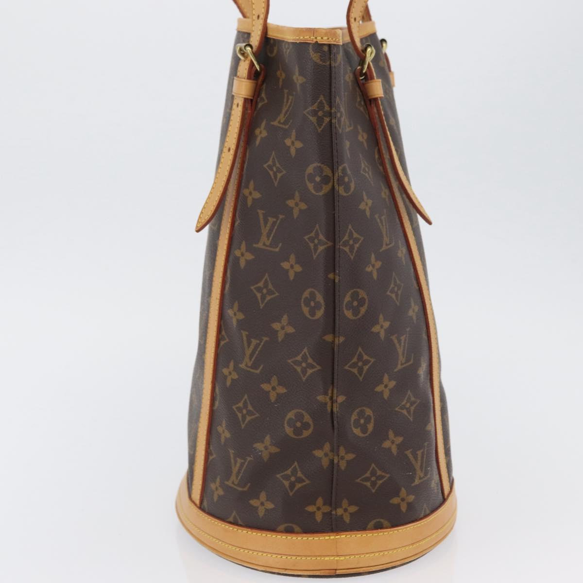 LOUIS VUITTON Monogram Bucket GM Shoulder Bag M42236 LV Auth BA10992