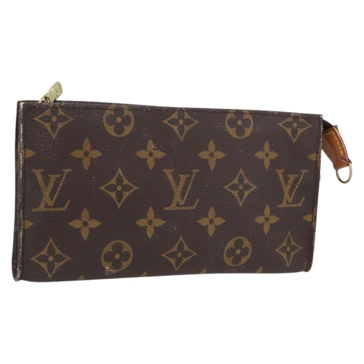 LOUIS VUITTON Monogram Bucket GM Accessory Pouch LV Auth BA10993