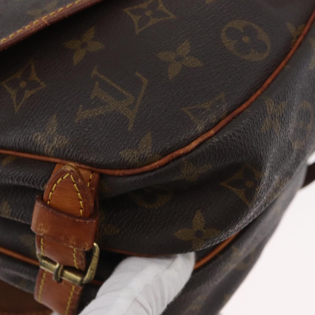 LOUIS VUITTON Monogram Saumur 30 Shoulder Bag M42256 LV Auth BA10996