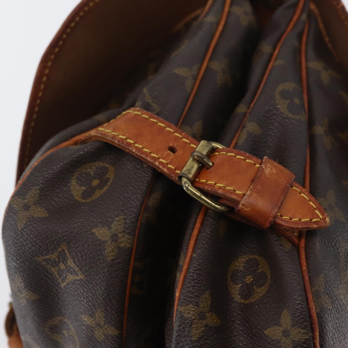 LOUIS VUITTON Monogram Saumur 30 Shoulder Bag M42256 LV Auth BA10996