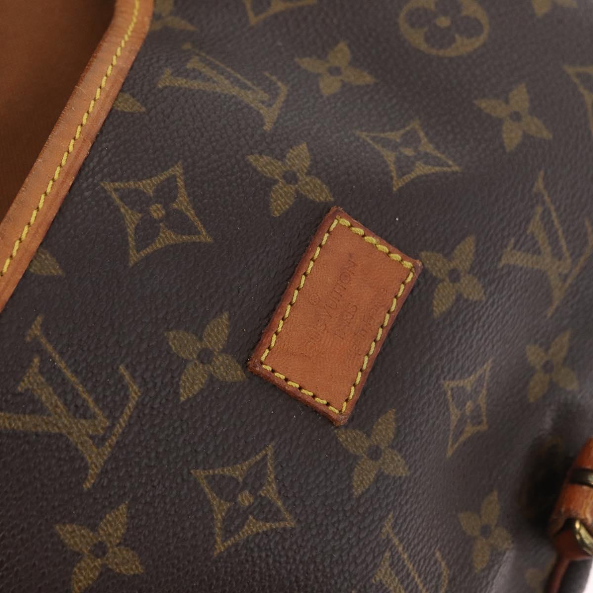 LOUIS VUITTON Monogram Saumur 30 Shoulder Bag M42256 LV Auth BA10996
