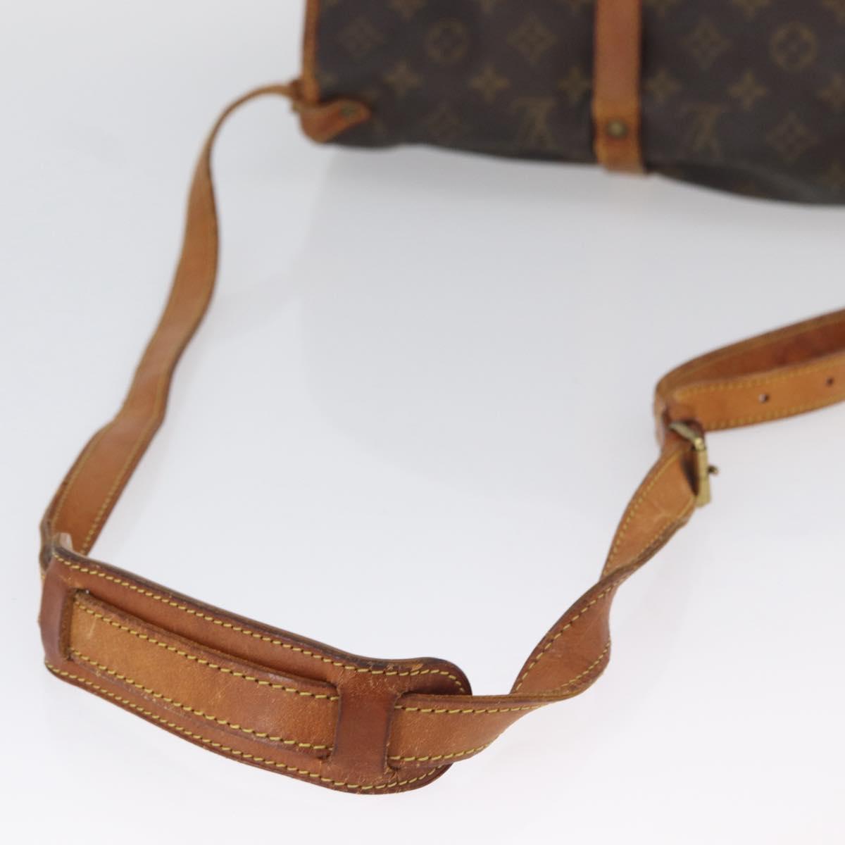 LOUIS VUITTON Monogram Saumur 30 Shoulder Bag M42256 LV Auth BA10996
