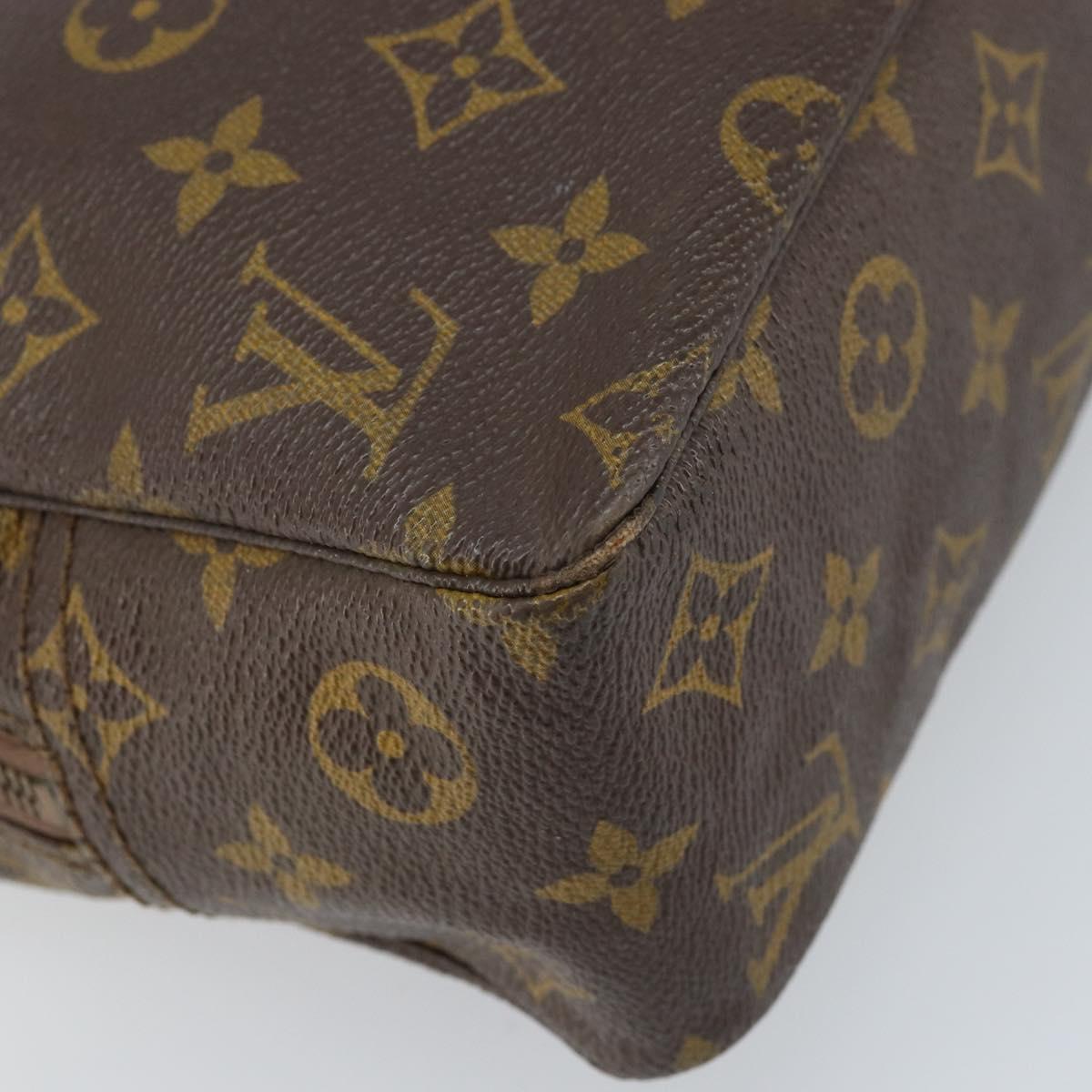 LOUIS VUITTON Monogram Trousse Toilette 28 Clutch Bag M47522 LV Auth BA10997