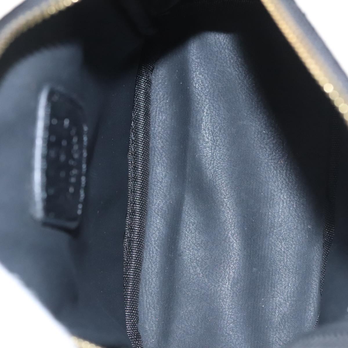 MCM Vicetos Logogram Backpack PVC Leather White Navy gold Auth BA110