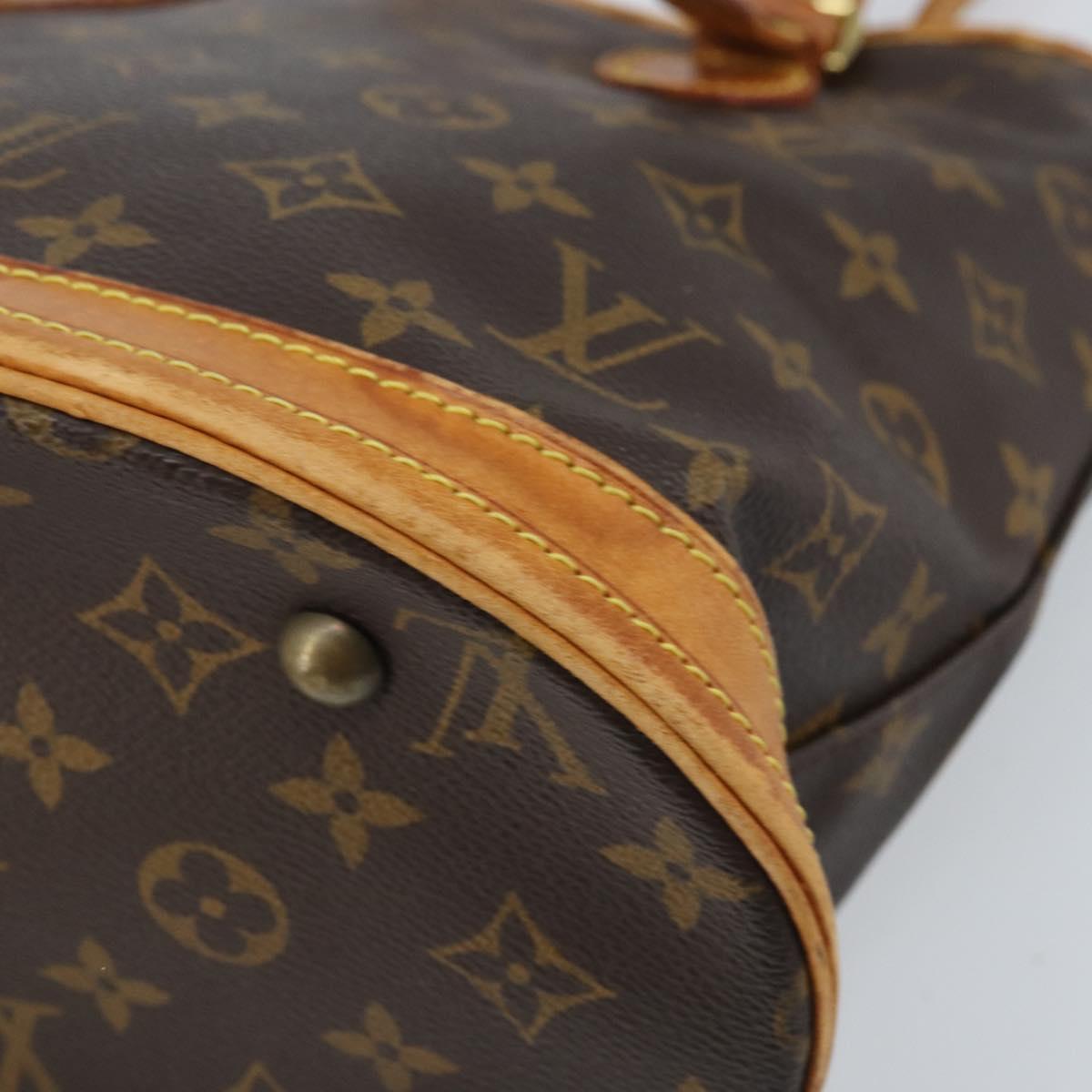 LOUIS VUITTON Monogram Bucket PM Shoulder Bag M42238 LV Auth BA11001