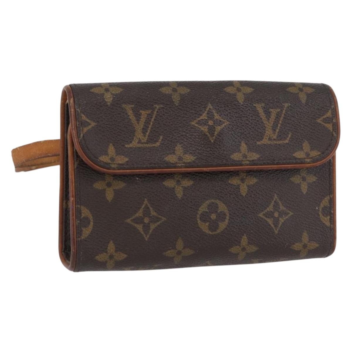 LOUIS VUITTON Monogram Pochette Florentine Waist bag M51855 LV Auth BA11005