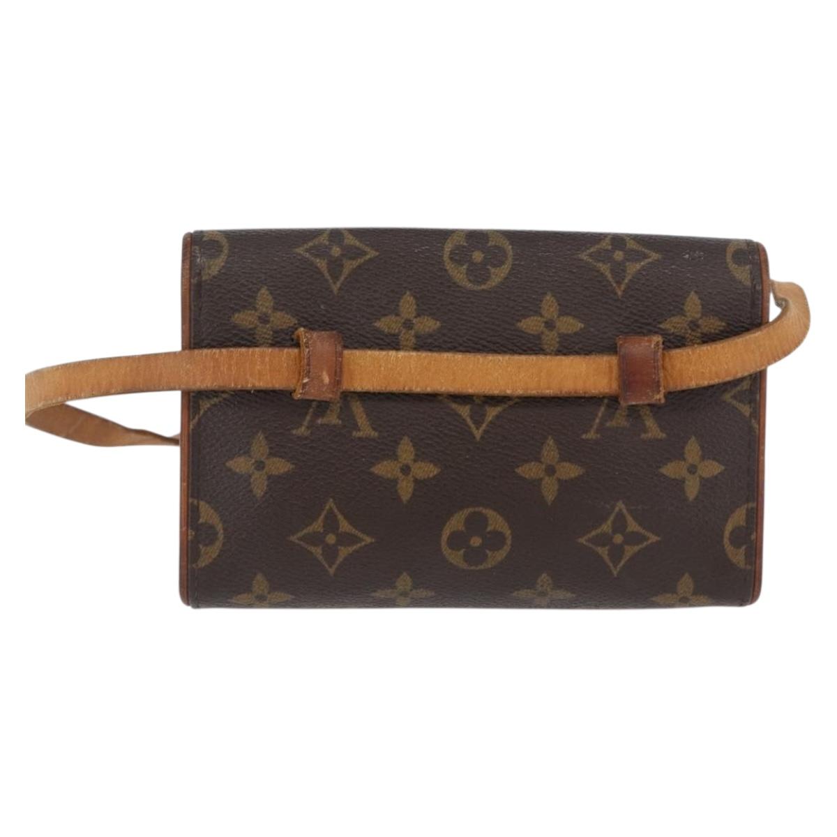 LOUIS VUITTON Monogram Pochette Florentine Waist bag M51855 LV Auth BA11005
