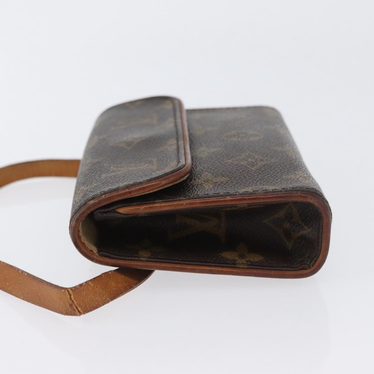 LOUIS VUITTON Monogram Pochette Florentine Waist bag M51855 LV Auth BA11005