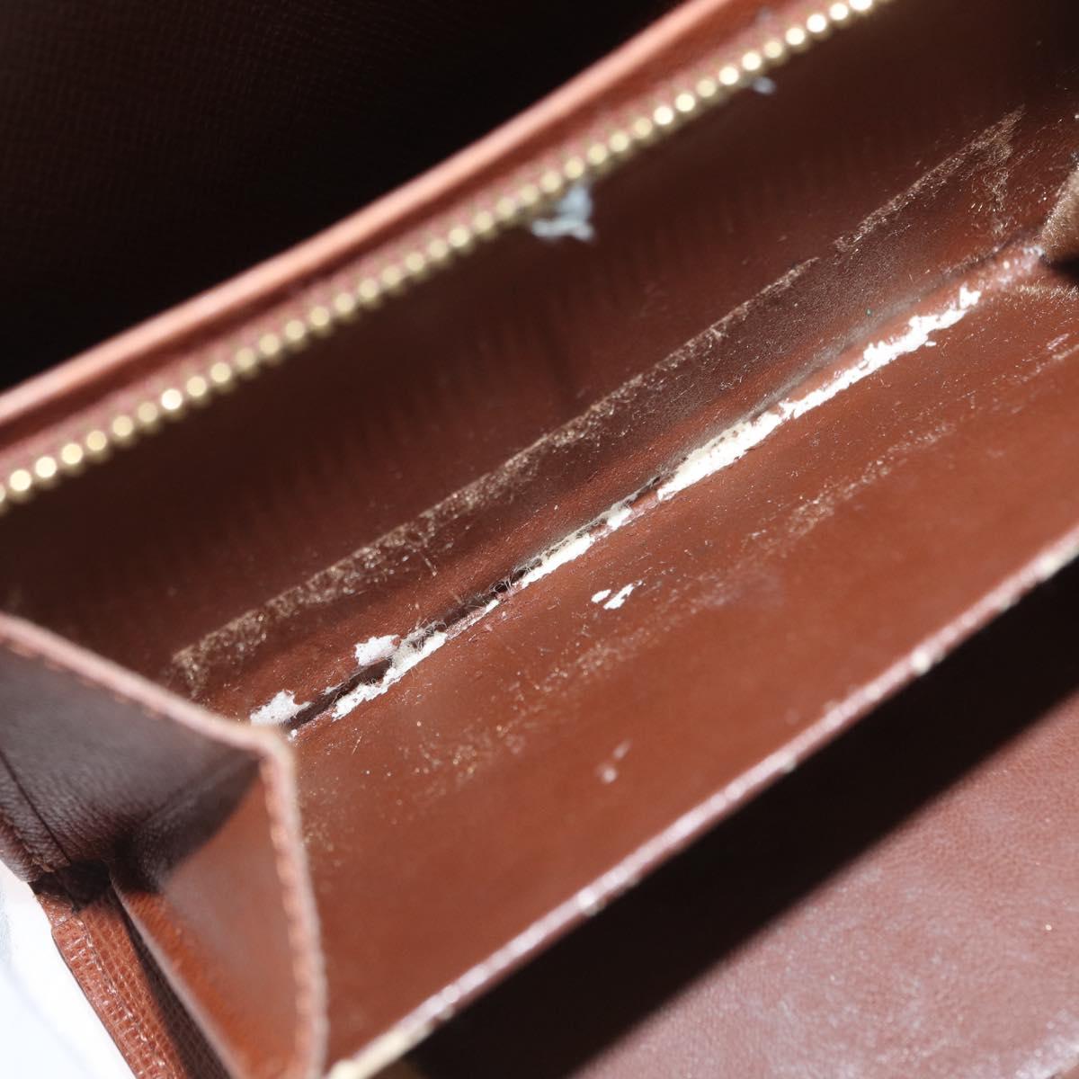 LOUIS VUITTON Monogram Porte Monnaie Billets Tresor Wallet M61730 Auth BA11009