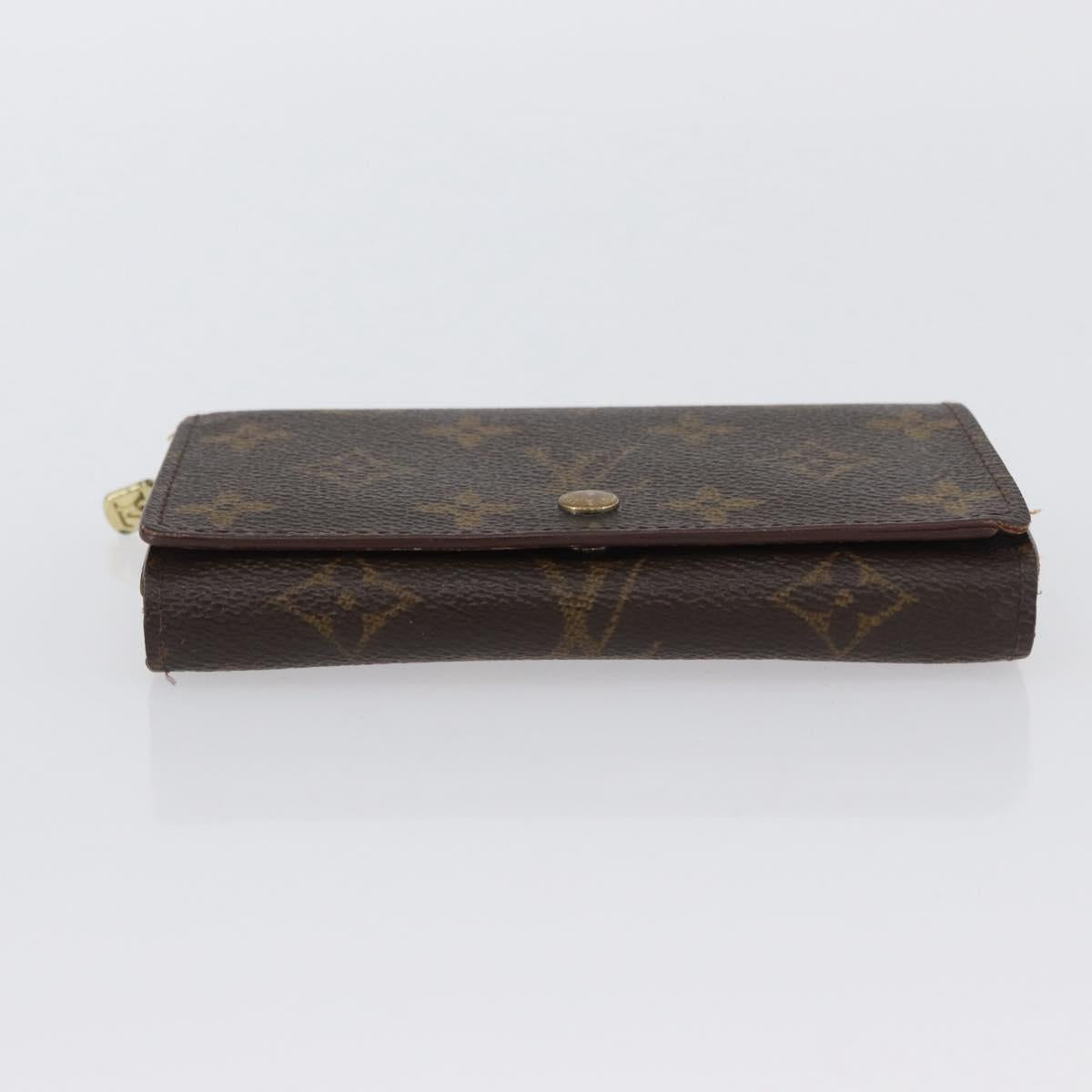 LOUIS VUITTON Monogram Porte Monnaie Billets Tresor Wallet M61730 Auth BA11009