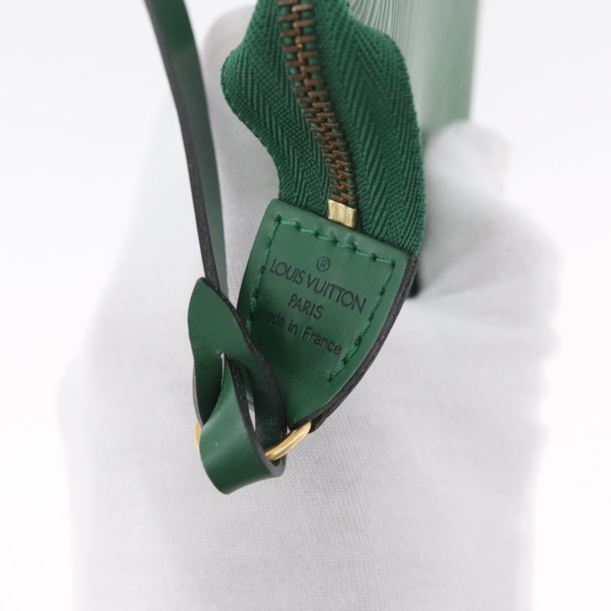 LOUIS VUITTON Epi Pochette Accessoires Accessory Pouch Green M52984 Auth BA11015