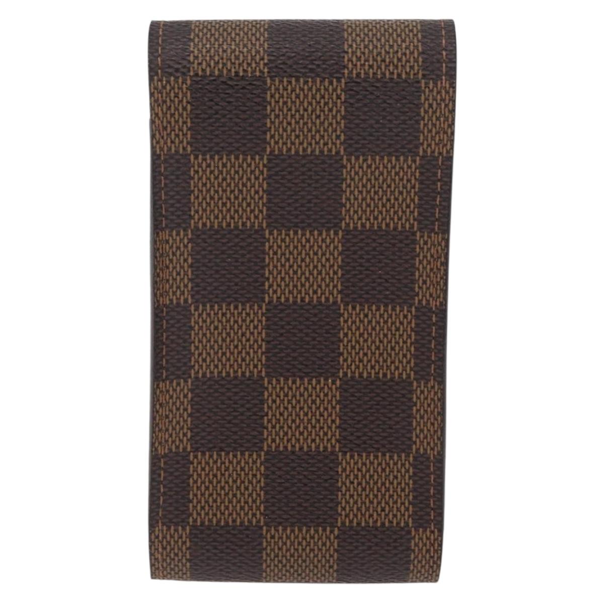 LOUIS VUITTON Damier Ebene Etui Cigarette Case N63024 LV Auth BA11017
