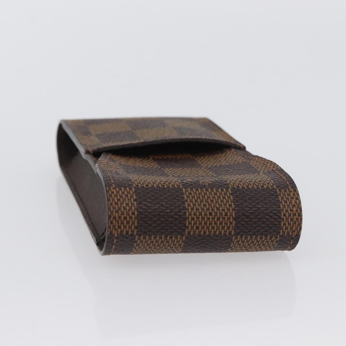 LOUIS VUITTON Damier Ebene Etui Cigarette Case N63024 LV Auth BA11017