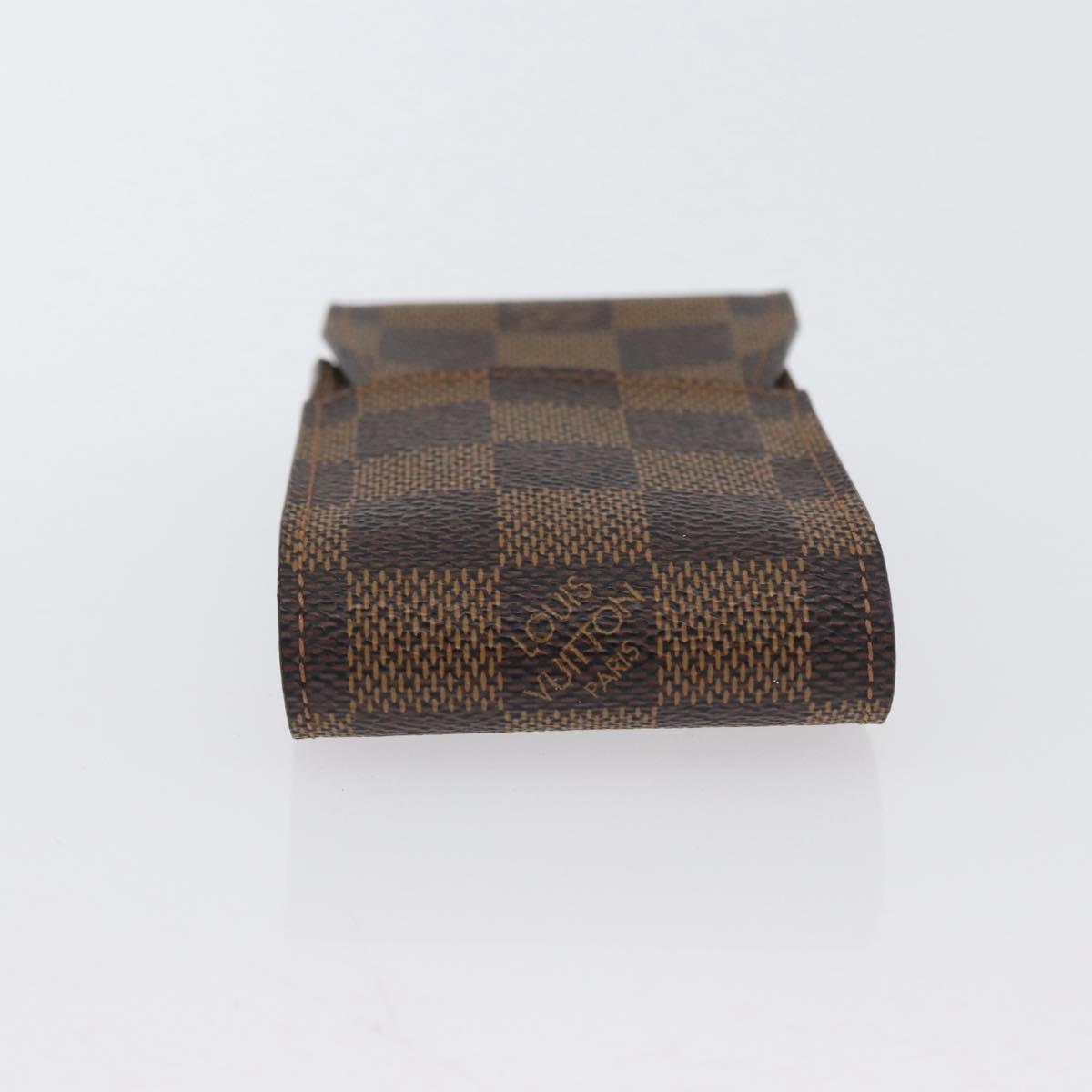 LOUIS VUITTON Damier Ebene Etui Cigarette Case N63024 LV Auth BA11017