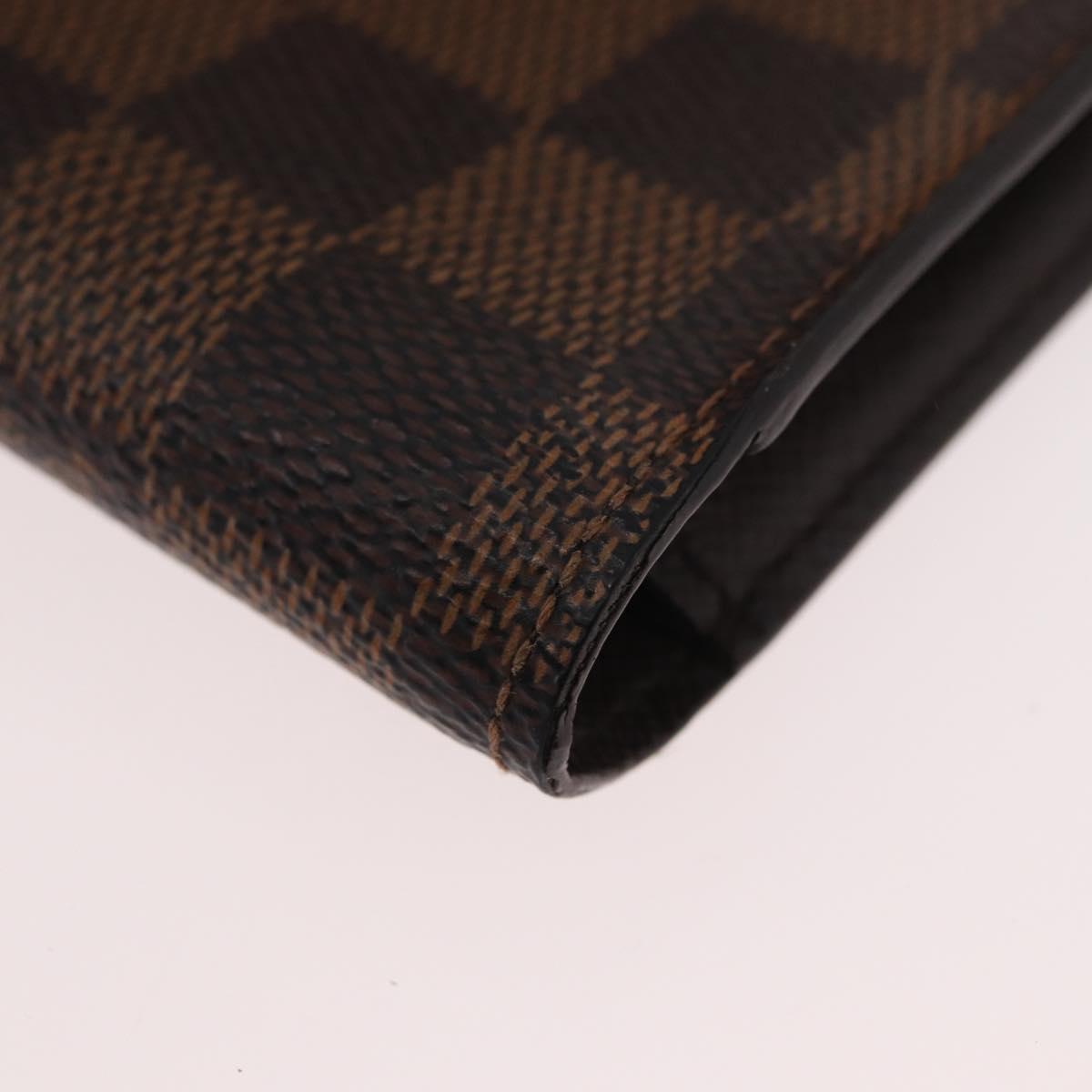 LOUIS VUITTON Damier Ebene Etui Cigarette Case N63024 LV Auth BA11018