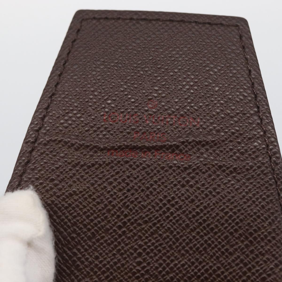 LOUIS VUITTON Damier Ebene Etui Cigarette Case N63024 LV Auth BA11018