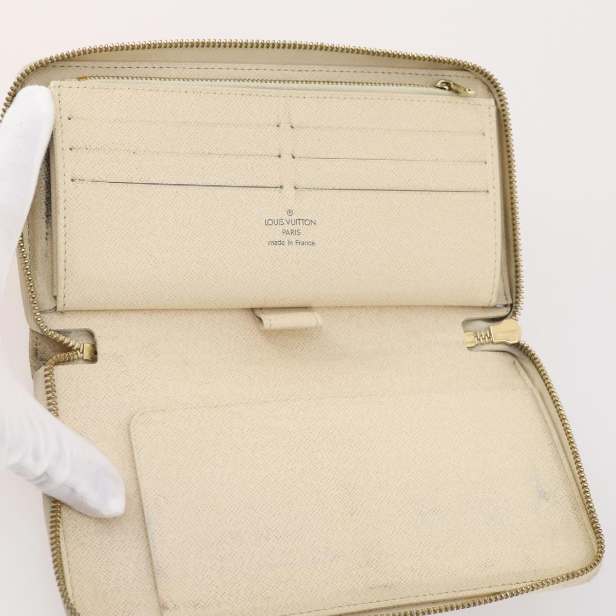 LOUIS VUITTON Monogram Damier Azur Wallet 4 Set LV Auth BA11025