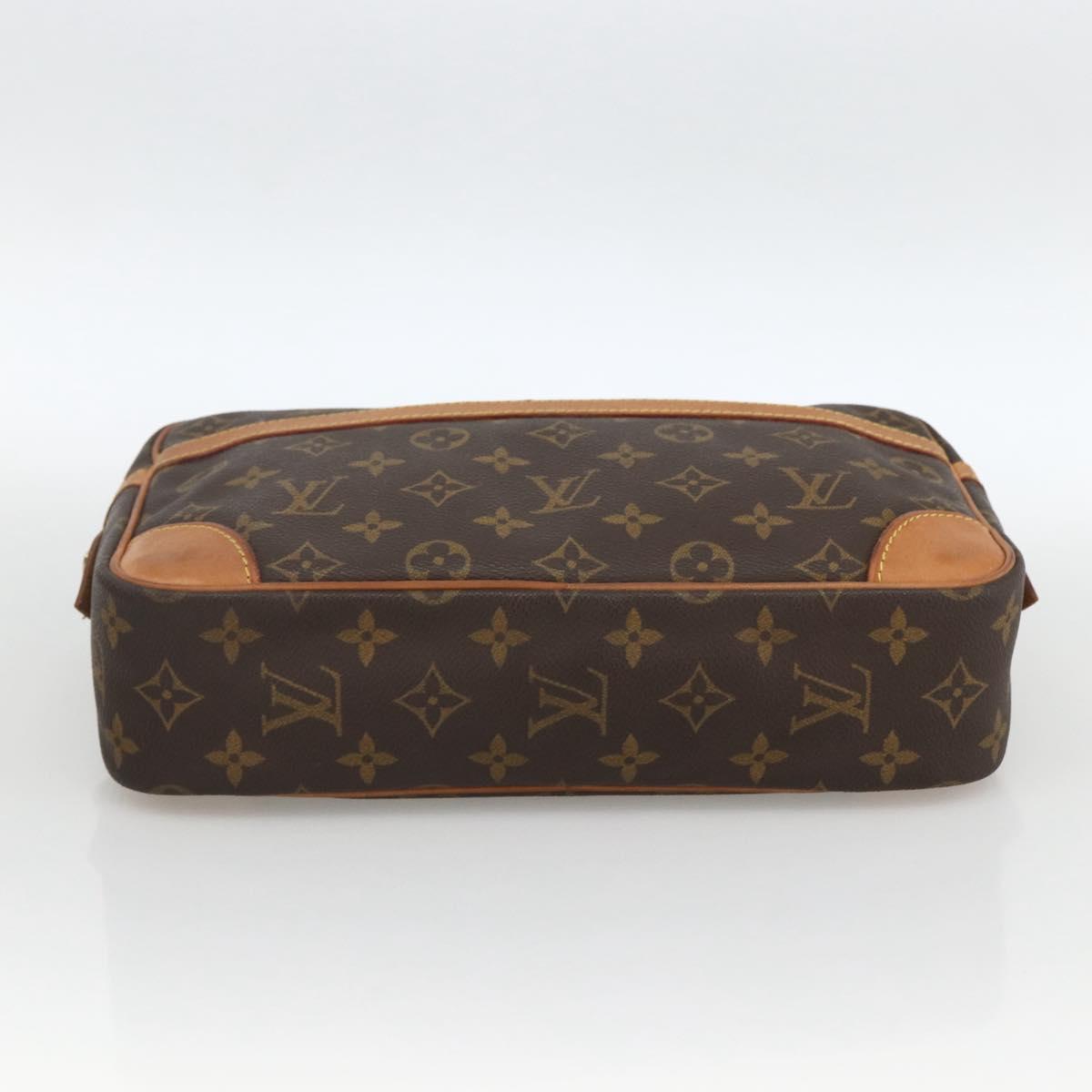 LOUIS VUITTON Monogram Compiegne 28 Clutch Bag M51845 LV Auth BA11031
