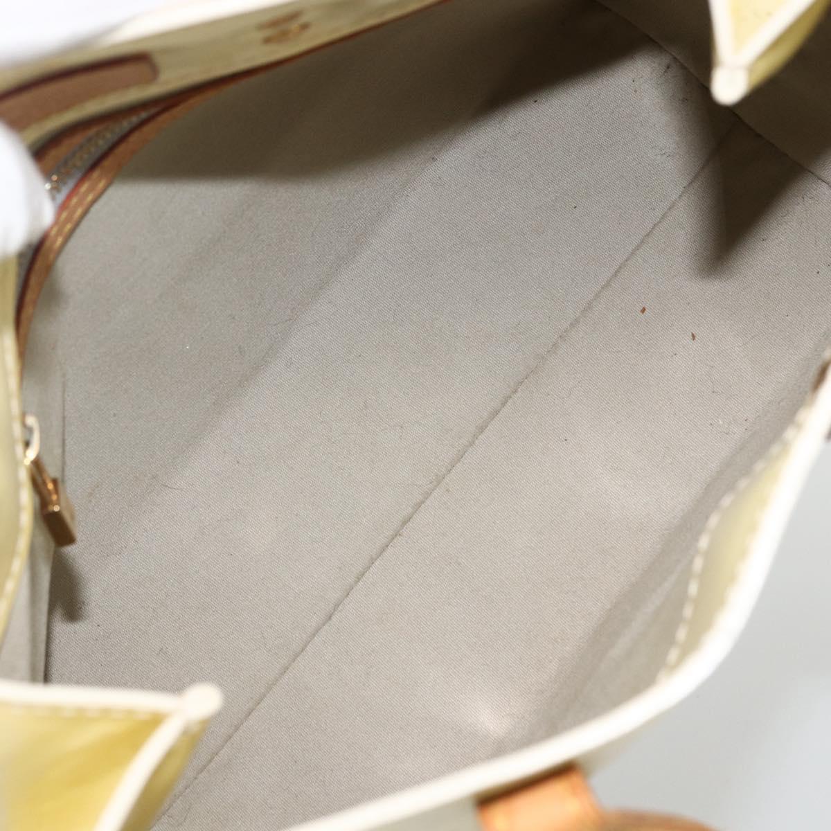 LOUIS VUITTON Monogram Vernis Reade PM Hand Bag Perle M91336 LV Auth BA11033