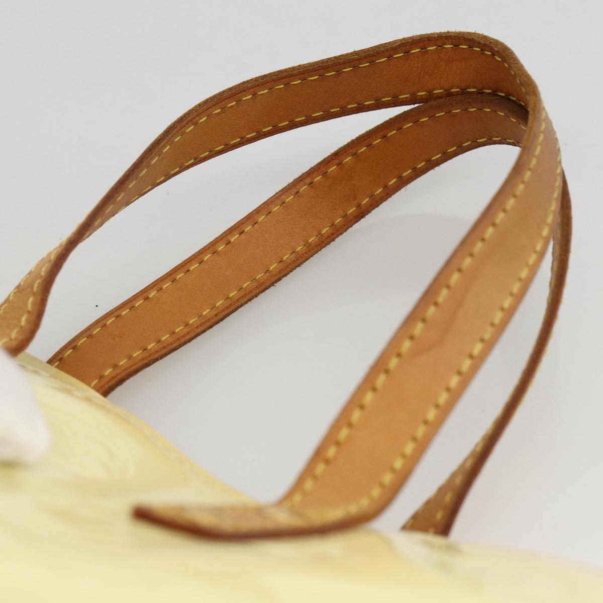LOUIS VUITTON Monogram Vernis Reade PM Hand Bag Perle M91336 LV Auth BA11033