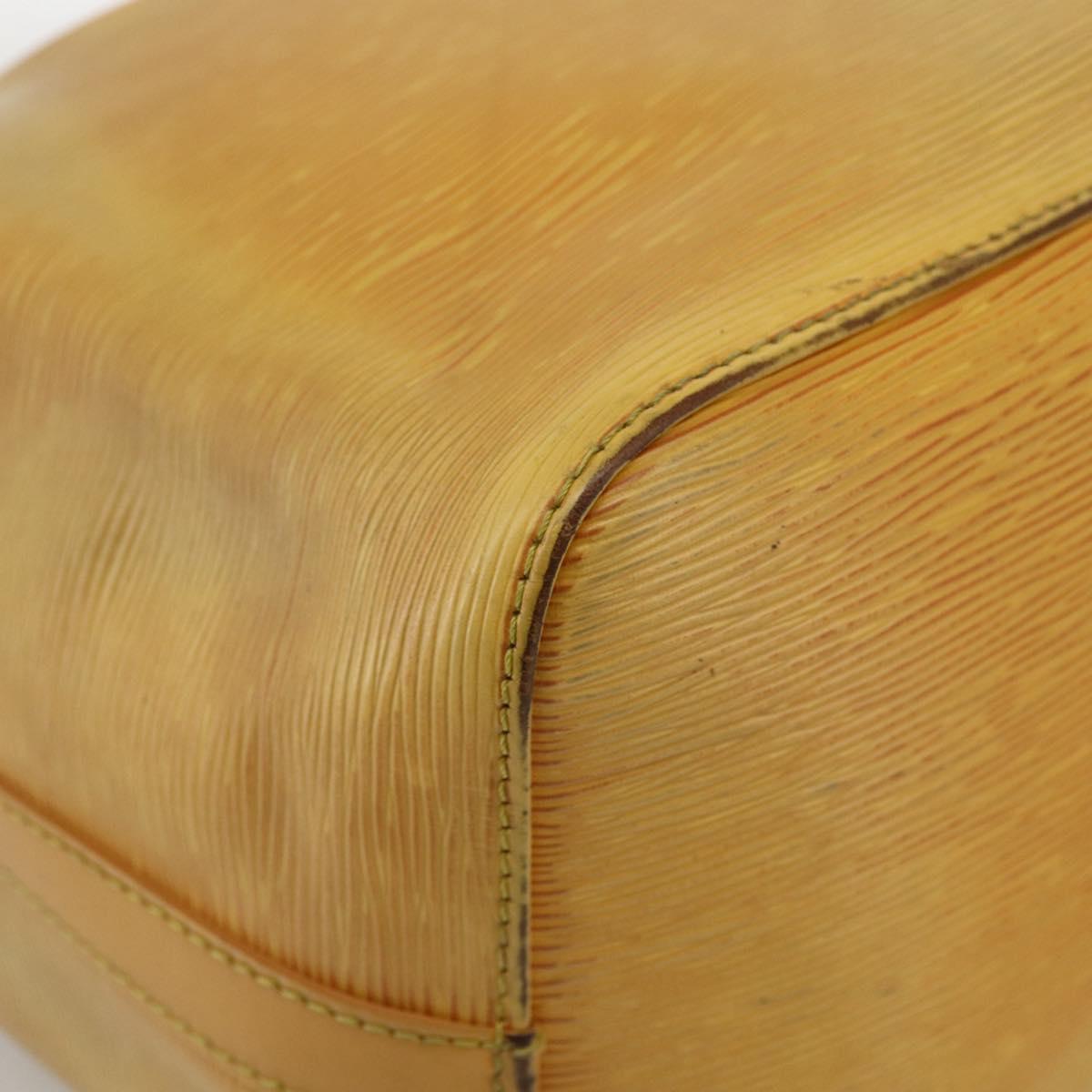 LOUIS VUITTON Epi Petit Noe Shoulder Bag Yellow M44109 LV Auth BA11042