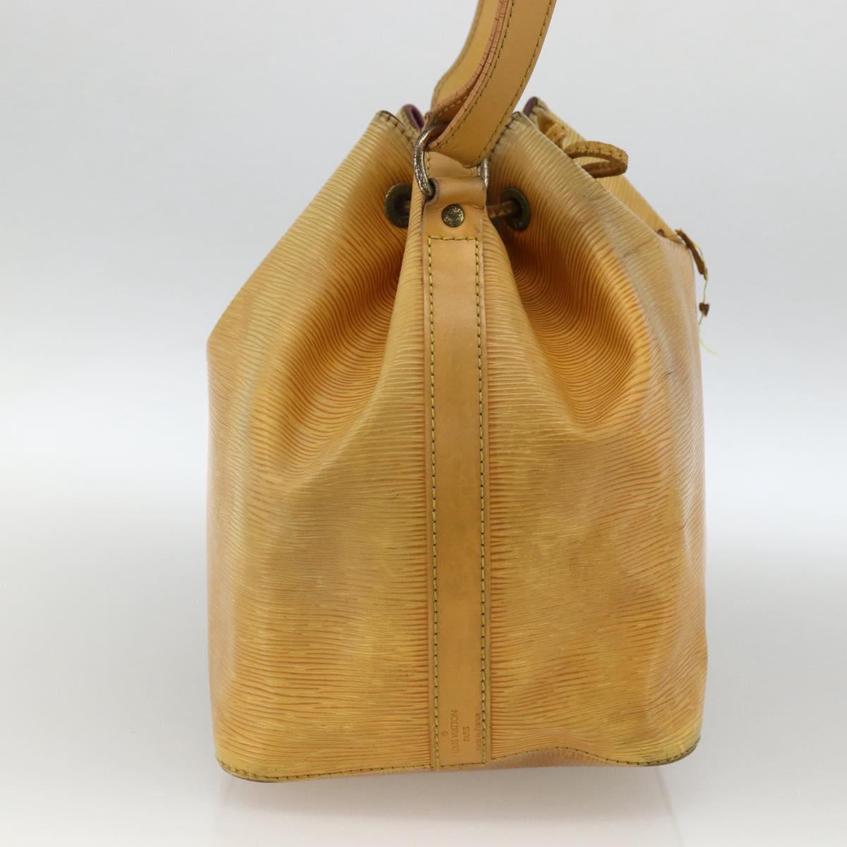 LOUIS VUITTON Epi Petit Noe Shoulder Bag Yellow M44109 LV Auth BA11042