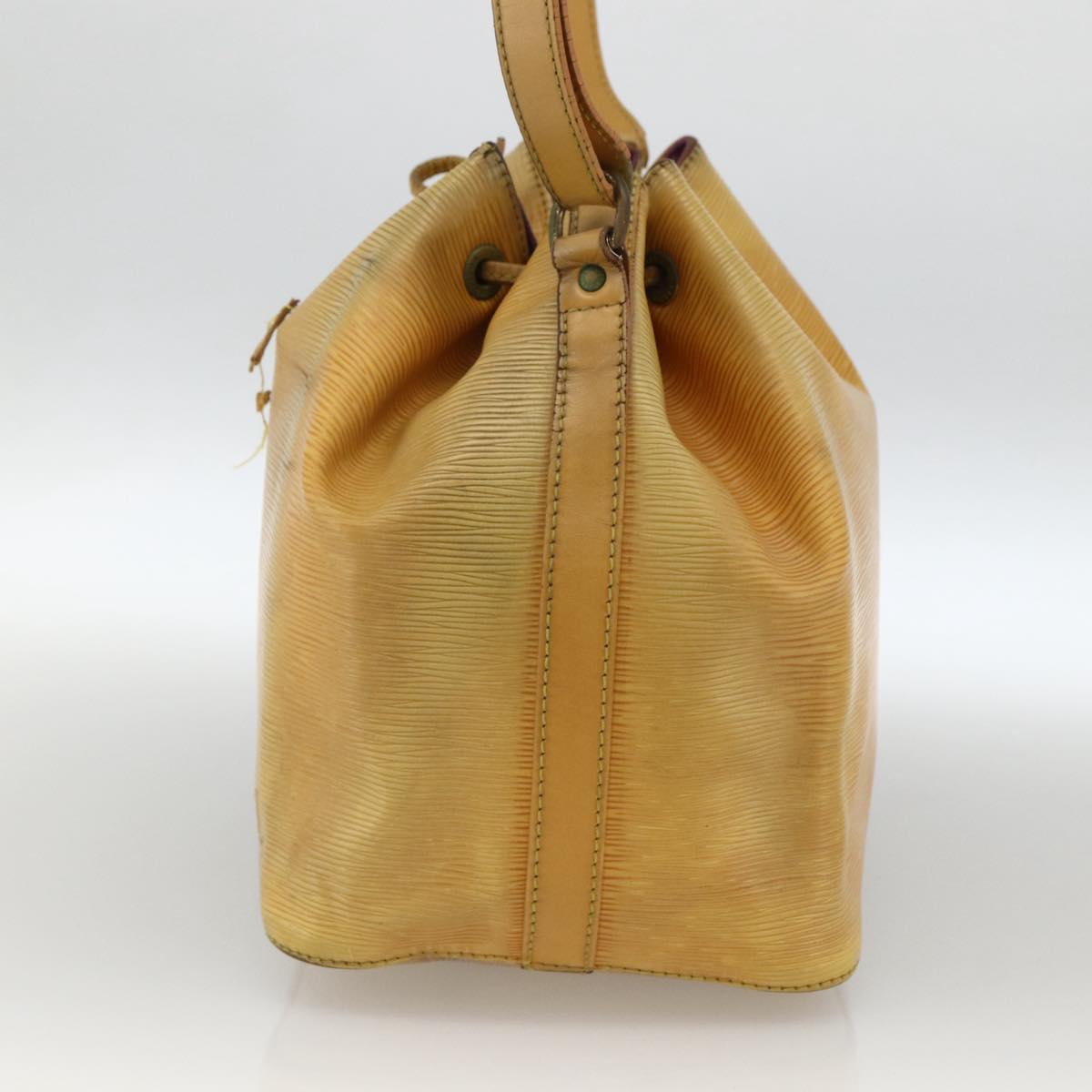 LOUIS VUITTON Epi Petit Noe Shoulder Bag Yellow M44109 LV Auth BA11042