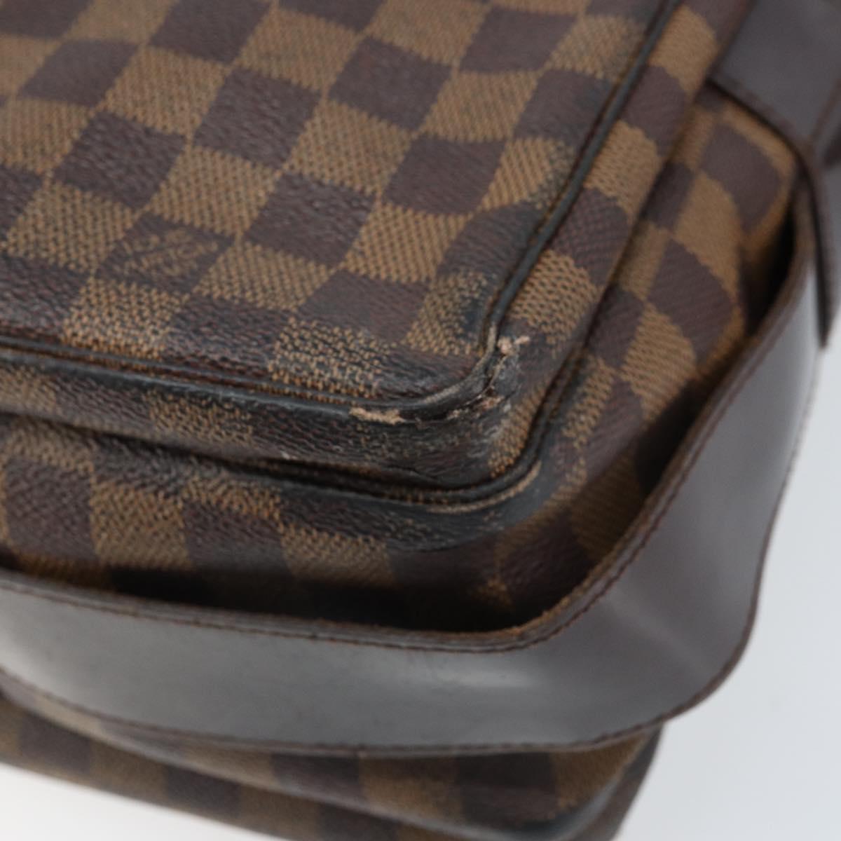 LOUIS VUITTON Damier Ebene Naviglio Shoulder Bag N45255 LV Auth BA11043