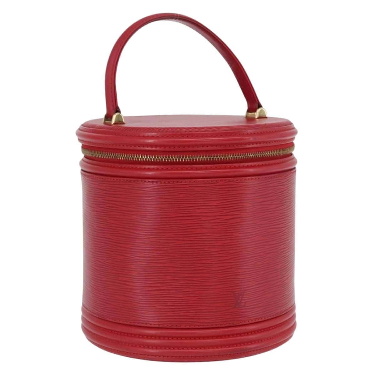 LOUIS VUITTON Epi Cannes Hand Bag Red M48037 LV Auth BA11044