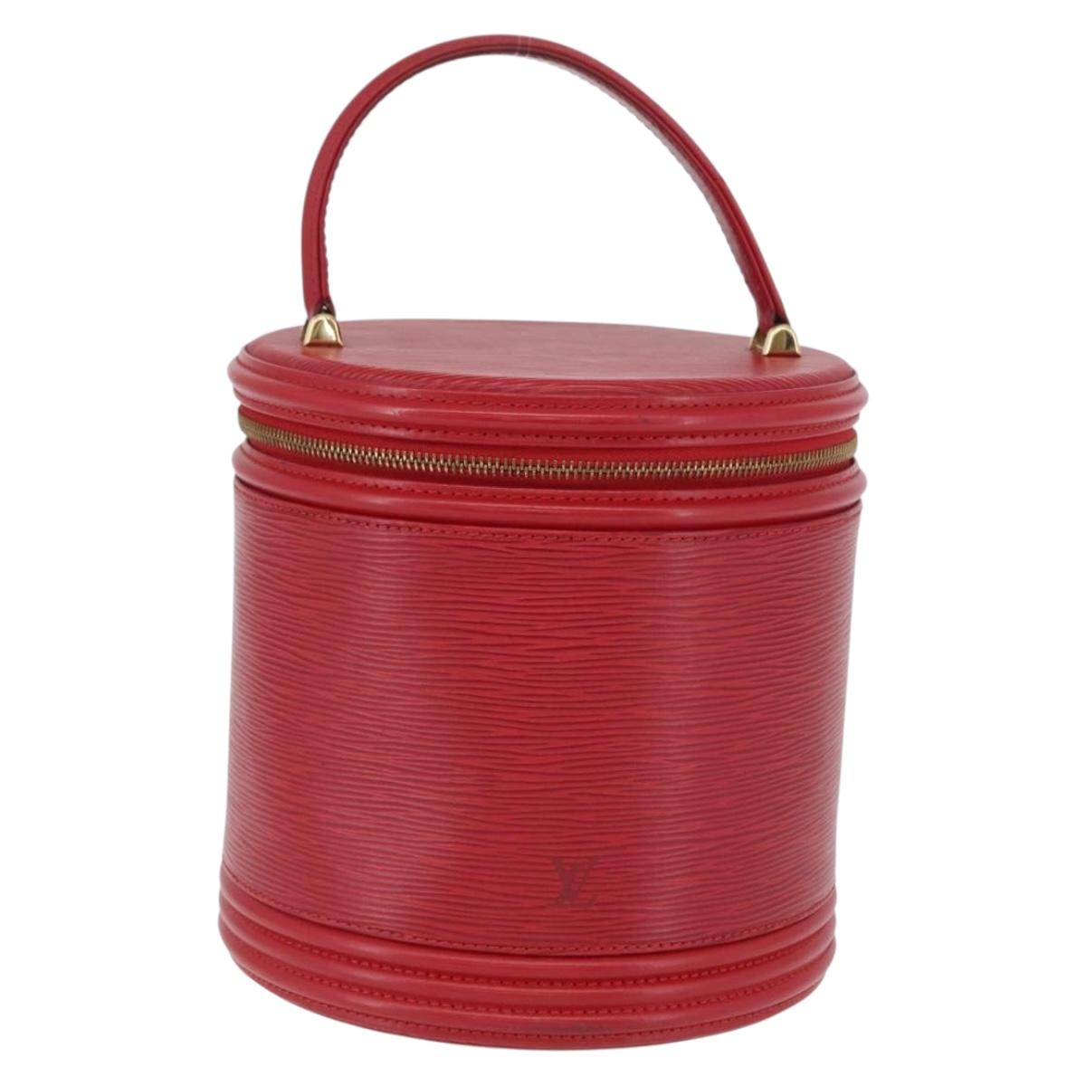 LOUIS VUITTON Epi Cannes Hand Bag Red M48037 LV Auth BA11044