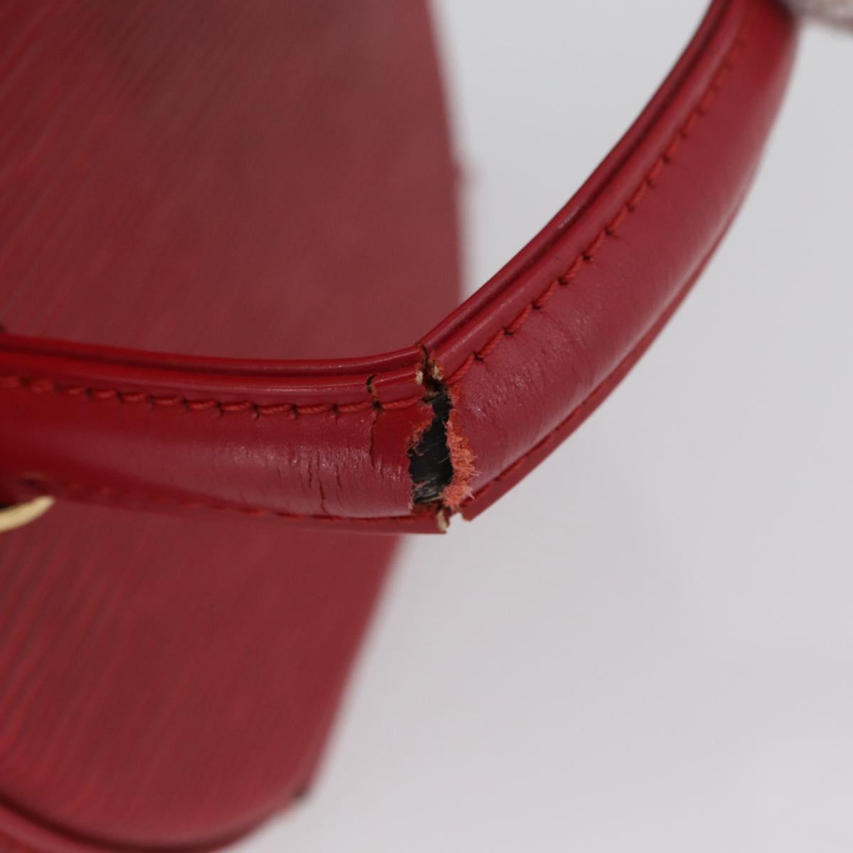 LOUIS VUITTON Epi Cannes Hand Bag Red M48037 LV Auth BA11044