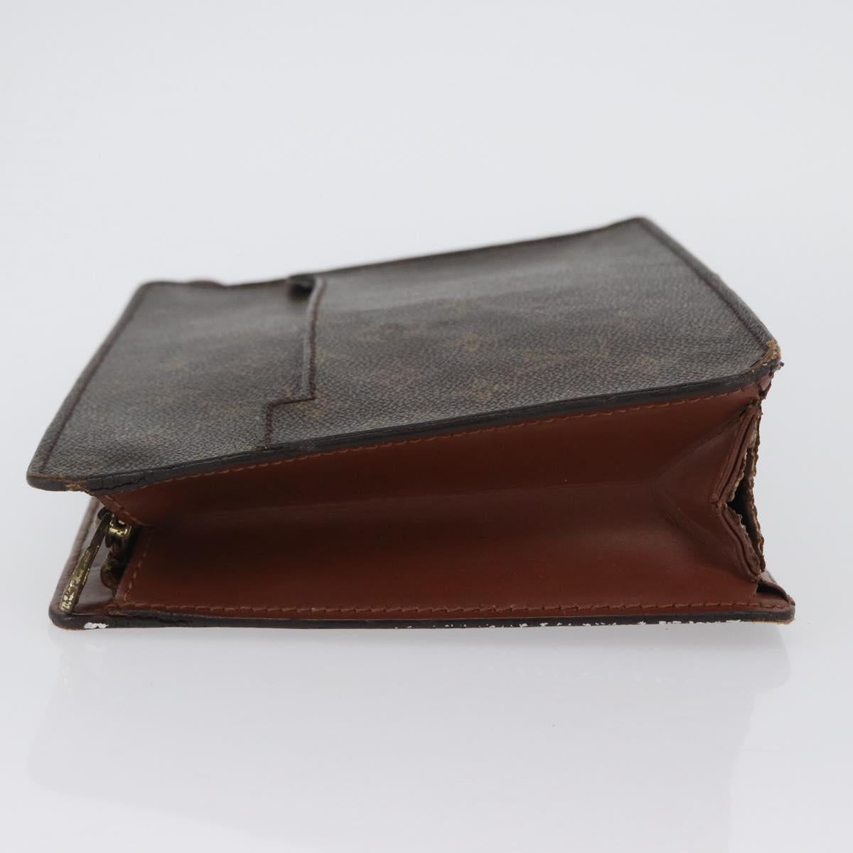 LOUIS VUITTON Monogram Pochette Homme Clutch Bag M51795 LV Auth BA11049