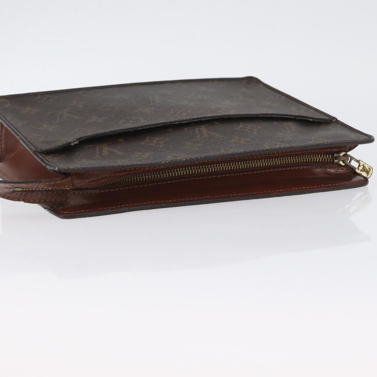 LOUIS VUITTON Monogram Pochette Homme Clutch Bag M51795 LV Auth BA11049