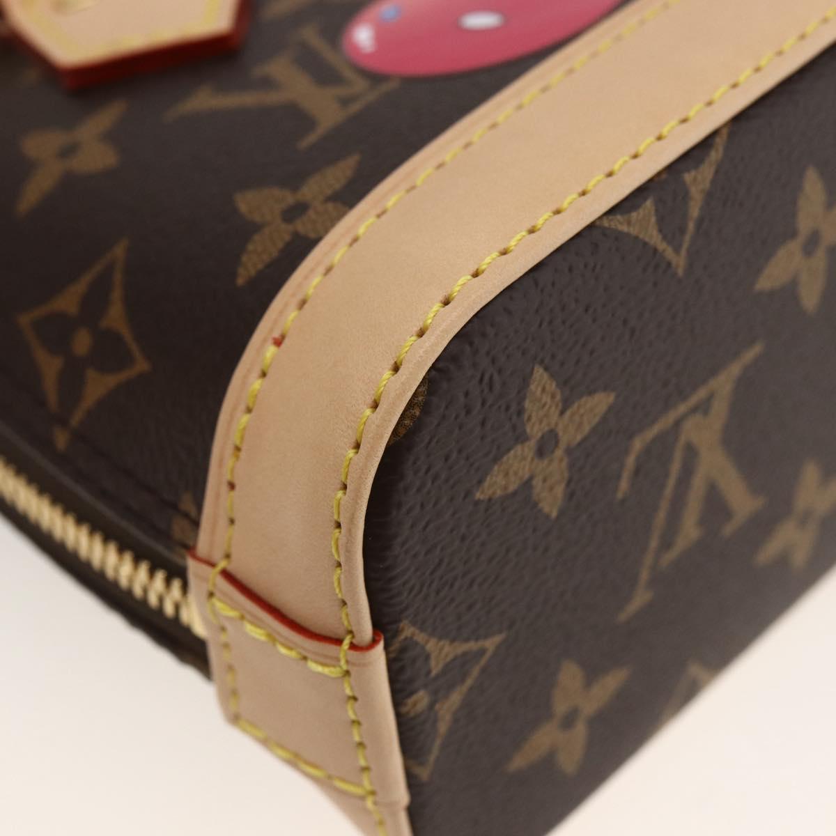 LOUIS VUITTON Monogram Cherry Nano Alma Hand Bag M13416 LV Auth BA11050SM
