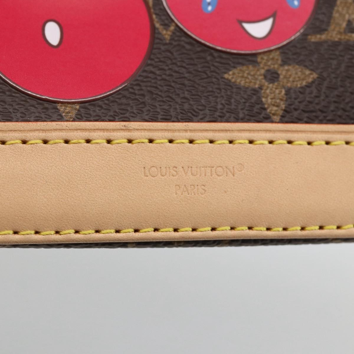 LOUIS VUITTON Monogram Cherry Nano Alma Hand Bag M13416 LV Auth BA11050SM