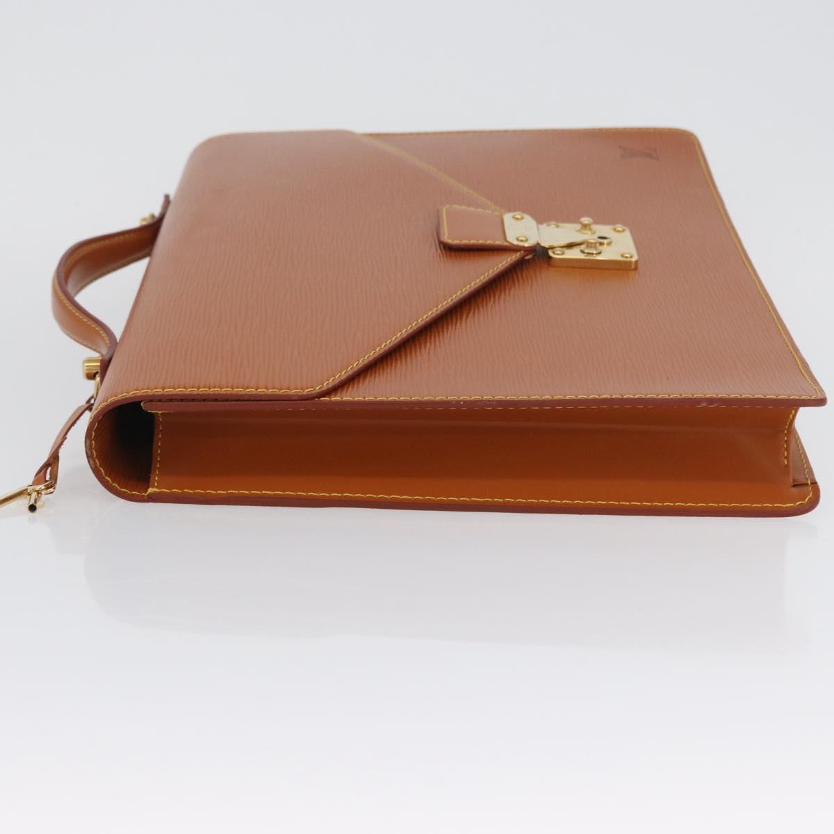 LOUIS VUITTON Epi Porte Documents Bandouliere Briefcase M54468 Auth BA11052