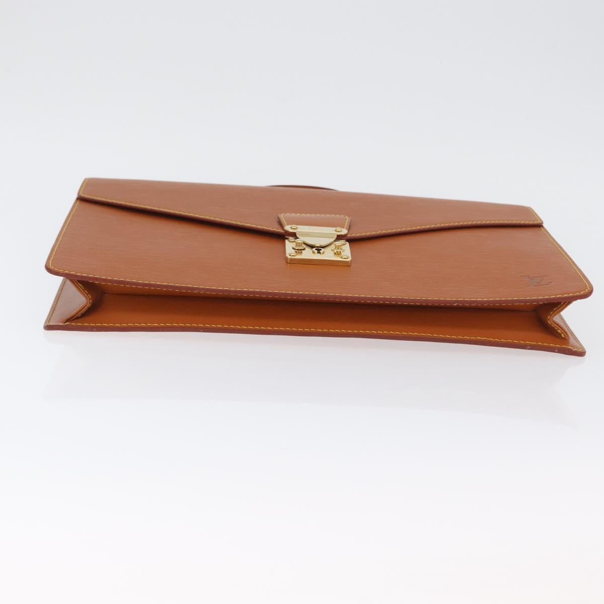 LOUIS VUITTON Epi Porte Documents Bandouliere Briefcase M54468 Auth BA11052