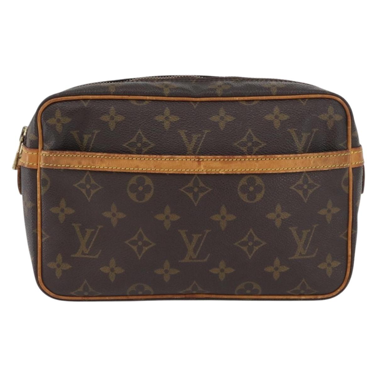 LOUIS VUITTON Monogram Compiegne 23 Clutch Bag M51847 LV Auth BA11065