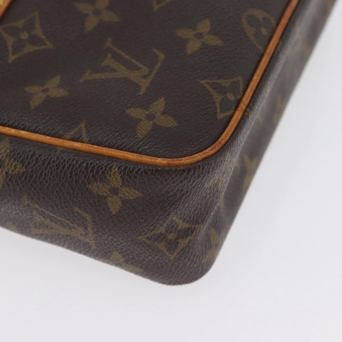 LOUIS VUITTON Monogram Compiegne 23 Clutch Bag M51847 LV Auth BA11065