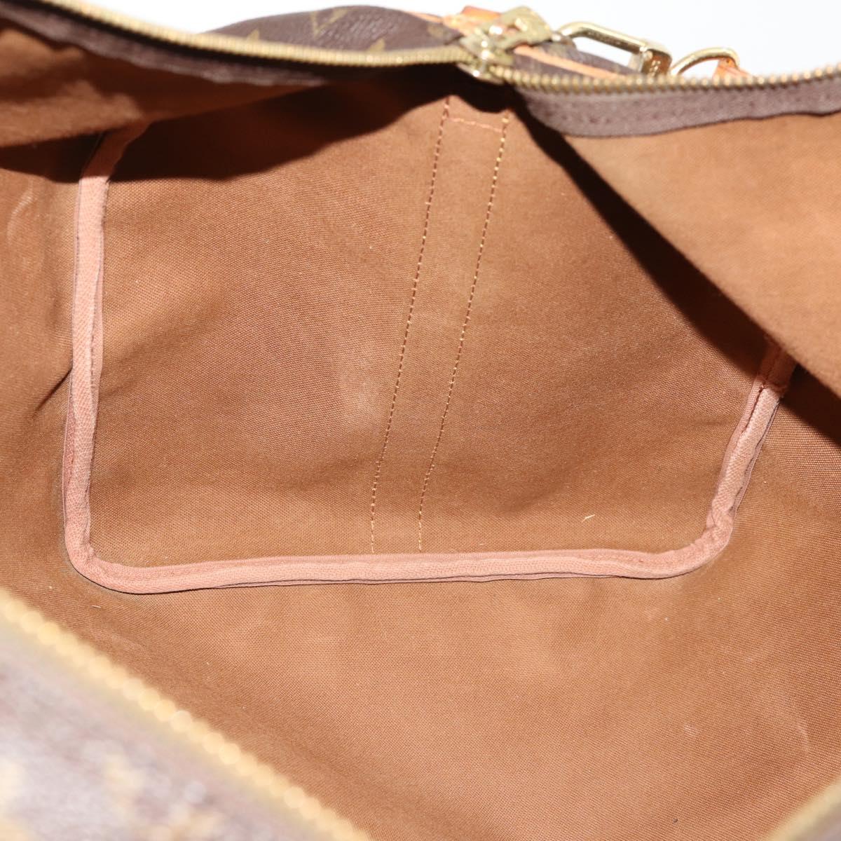 LOUIS VUITTON Monogram Keepall Bandouliere 55 Boston Bag M41414 LV Auth BA11072