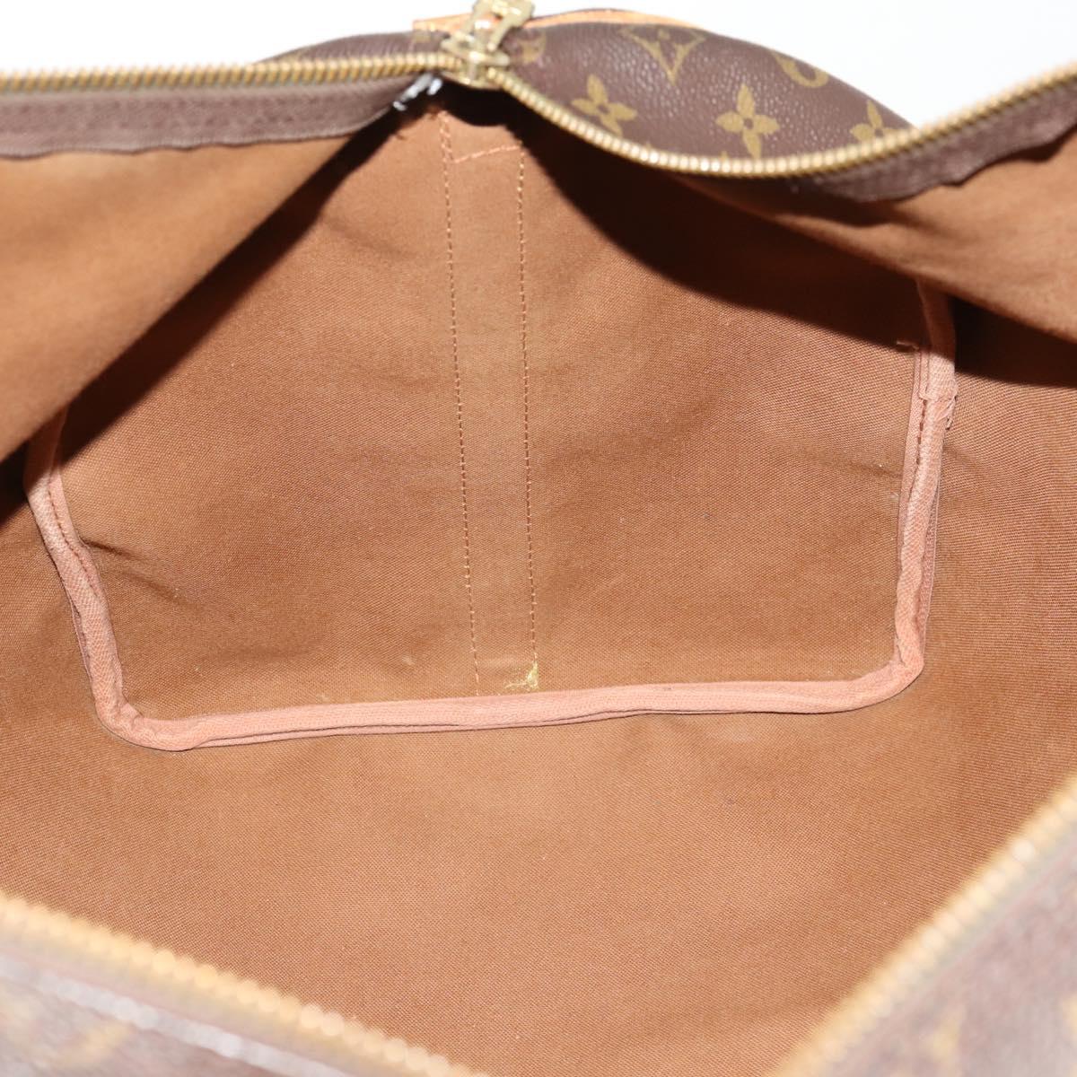 LOUIS VUITTON Monogram Keepall Bandouliere 55 Boston Bag M41414 LV Auth BA11072