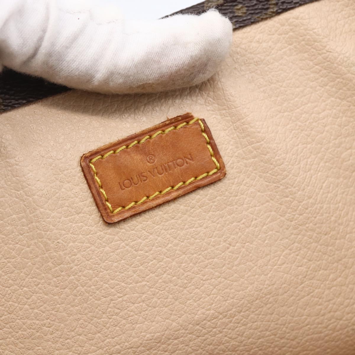 LOUIS VUITTON Monogram Sac Plat Hand Bag M51140 LV Auth BA11074