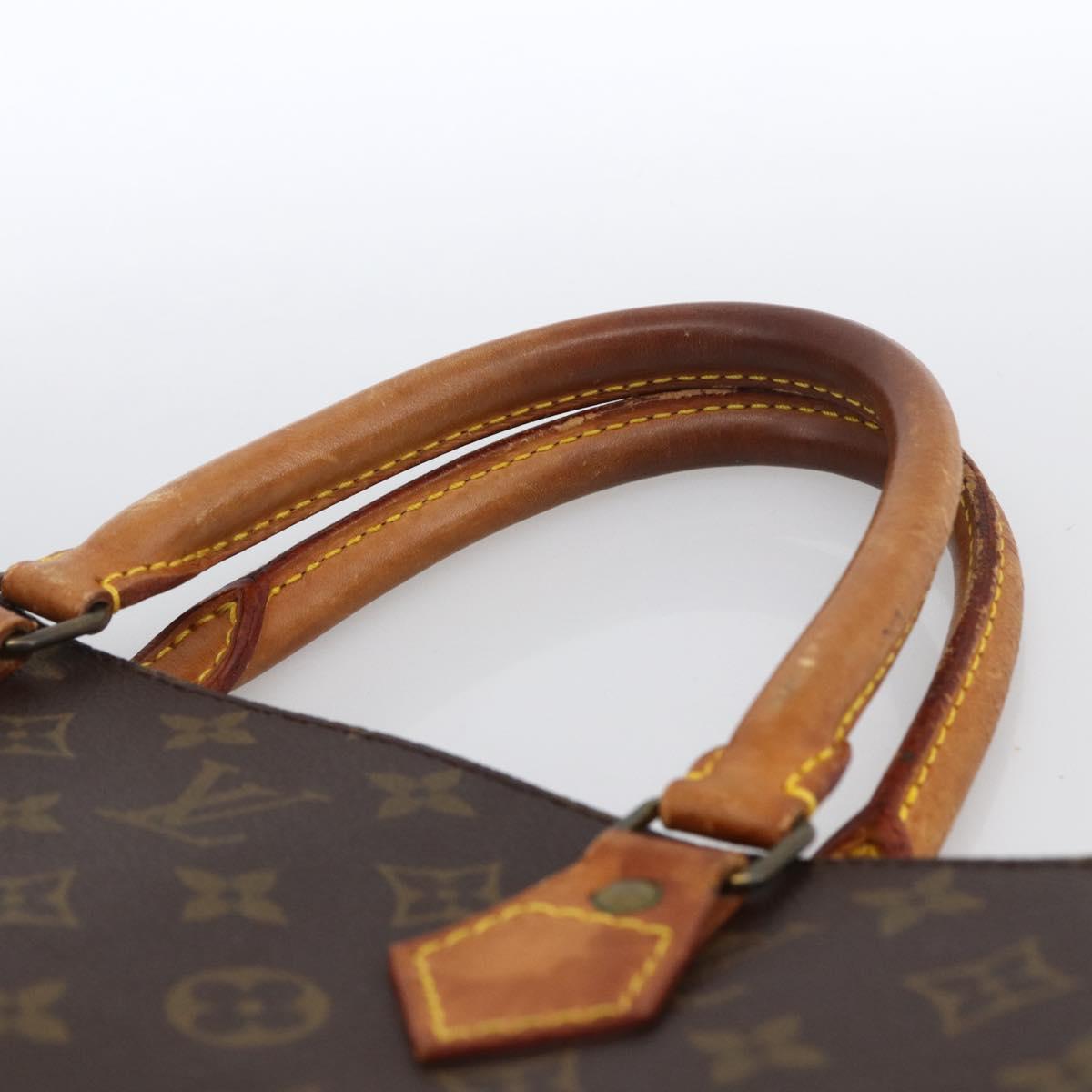 LOUIS VUITTON Monogram Sac Plat Hand Bag M51140 LV Auth BA11074