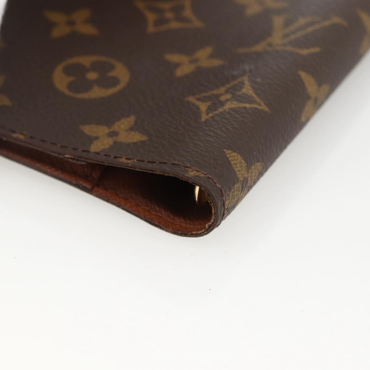 LOUIS VUITTON Monogram Agenda PM Day Planner Cover R20005 LV Auth BA11076