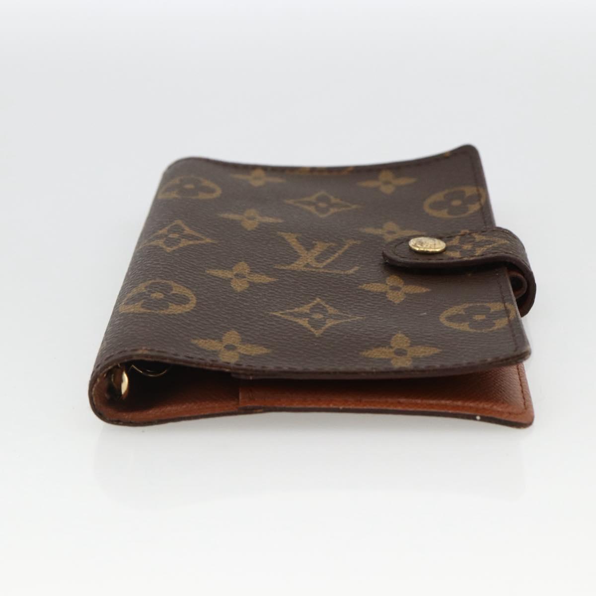 LOUIS VUITTON Monogram Agenda PM Day Planner Cover R20005 LV Auth BA11076