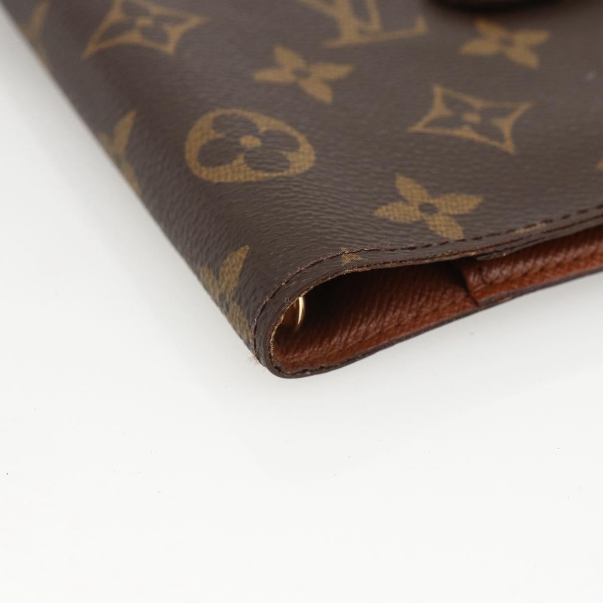 LOUIS VUITTON Monogram Agenda PM Day Planner Cover R20005 LV Auth BA11076